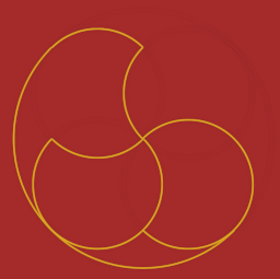 Un glyphe de cercles et arcs de cercle